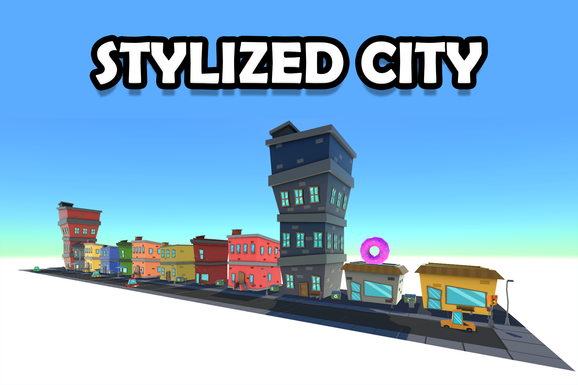 City Asset Unity Stylized City Asset Pack | 3D Environments | Unity Asset Store