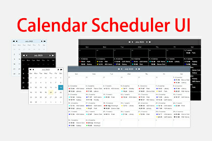 Calendar Scheduler UI By maything