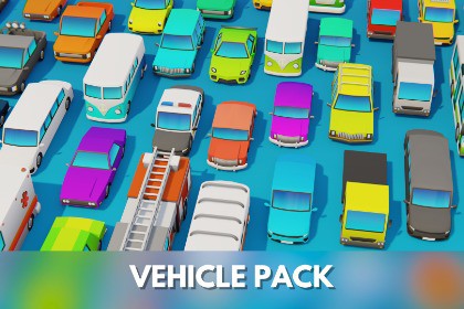 Stylized Low Poly Vehicle Pack by IGS