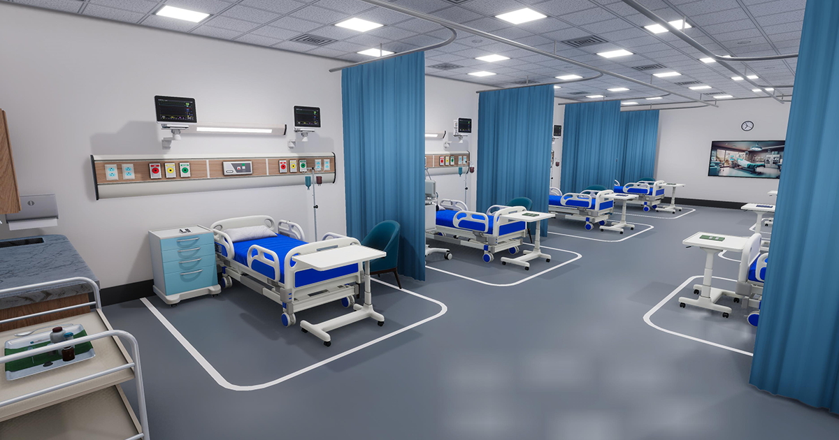 Hospital Wardroom Interior | 3D Environments | Unity Asset Store