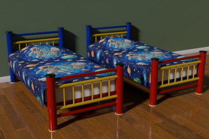 Retro Bunk Bed - Vintage Bed