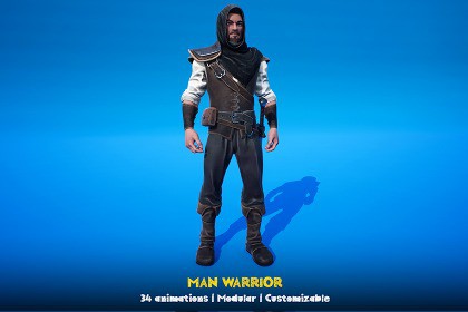 Man Warrior Character