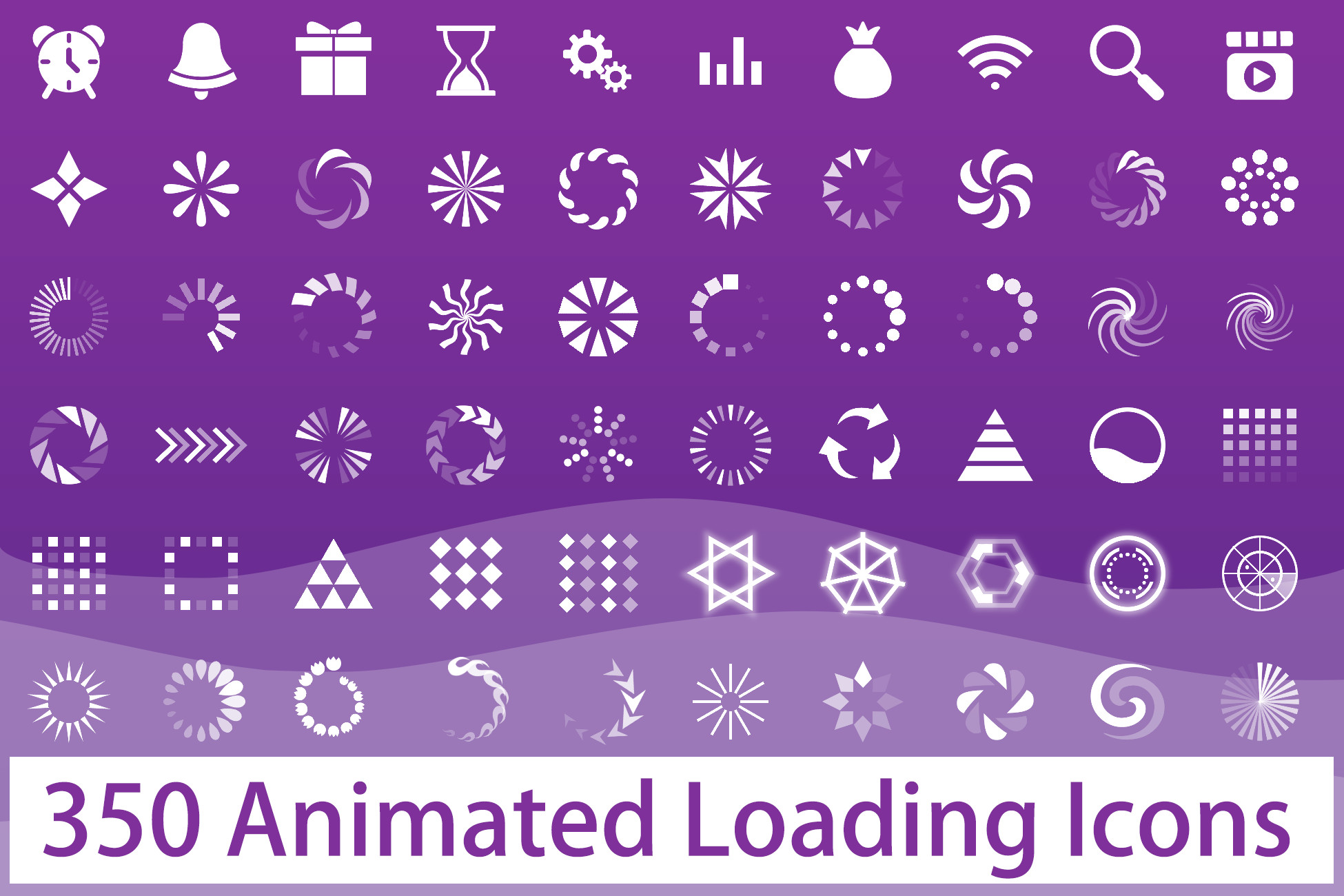 Clean Animated Loading Icons | 2D Icons | Unity Asset Store