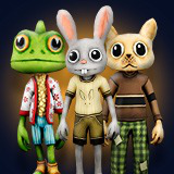 Stylized Humanoid Animal collection 1