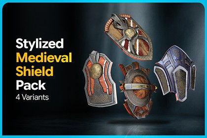 Stylized Medieval Shield Pack