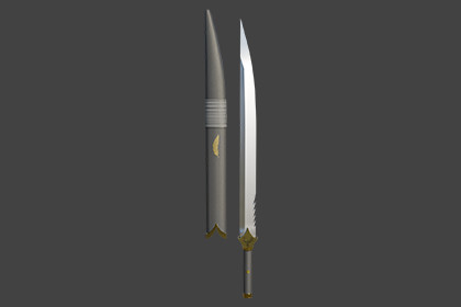 Medieval Sword 05 URP and HDRP Textures
