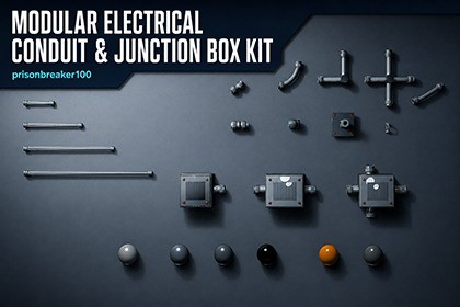 Modular Electrical Conduit & Junction Box Kit