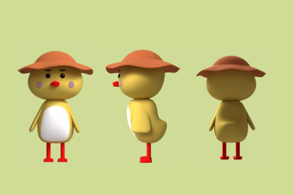 Yellow Duck Character