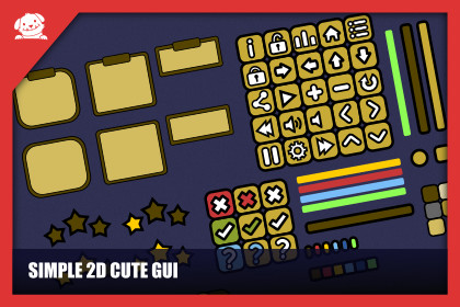 Simple Cute 2D GUI (With Source)