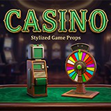 Stylized Casino Game Pack - Low Poly Props
