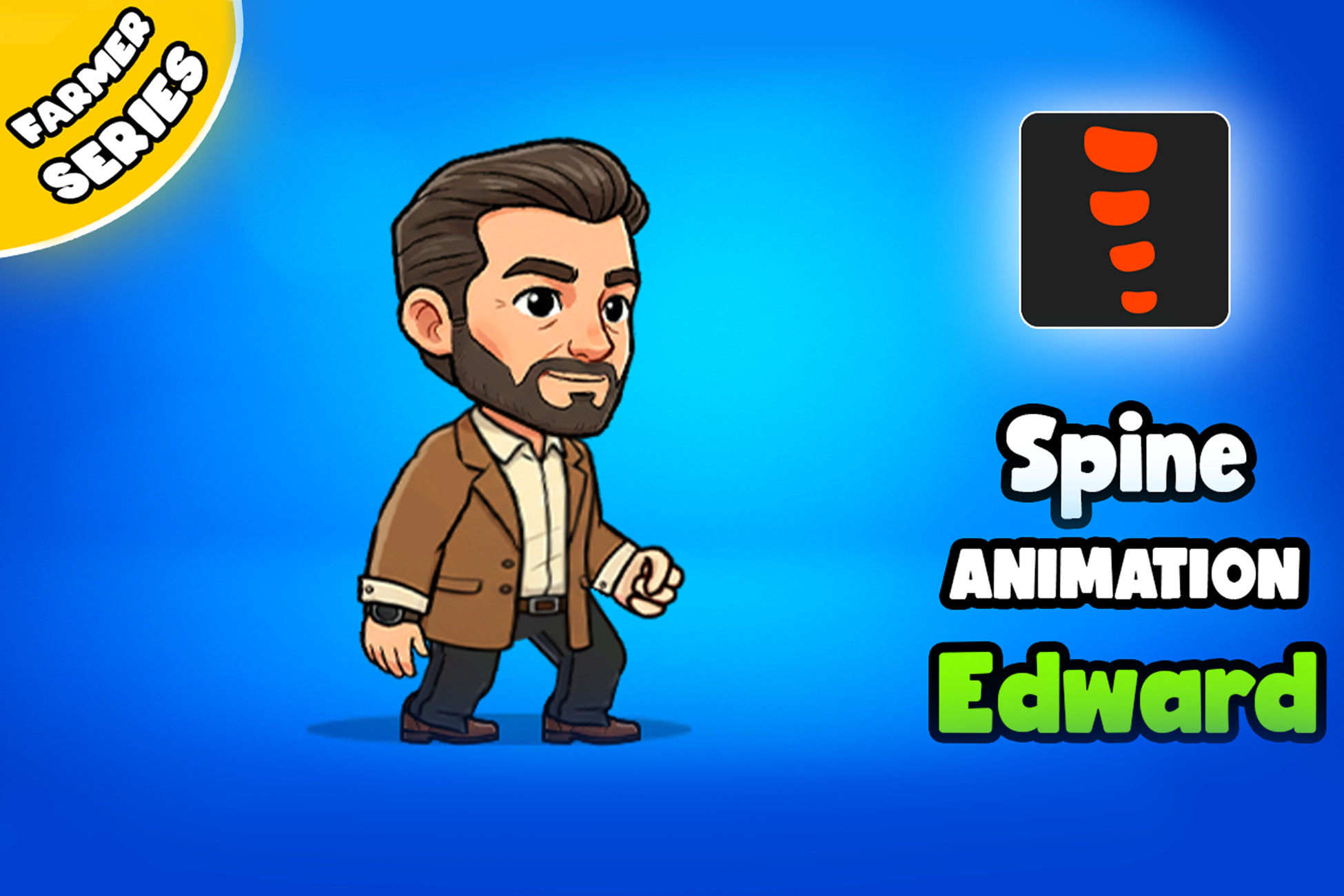 Edward - 2D Animated Character (Spine)