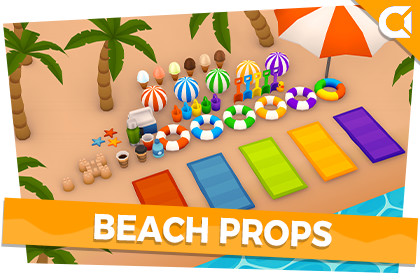 ToonTastic - Beach Props Pack