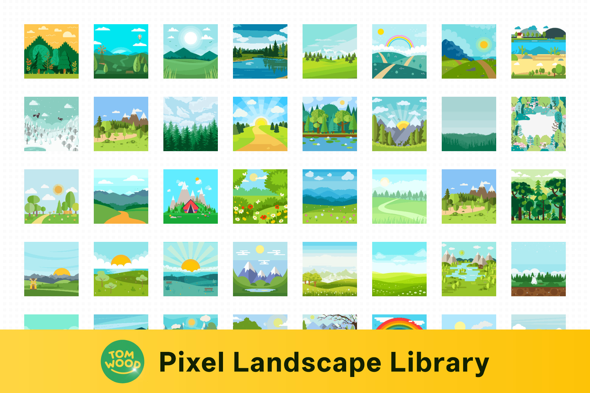 Unity Auto Landscape Pixel Landscape Library | 2D | Unity Asset Store