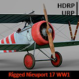 Fighter Nieuport 17 Rigged