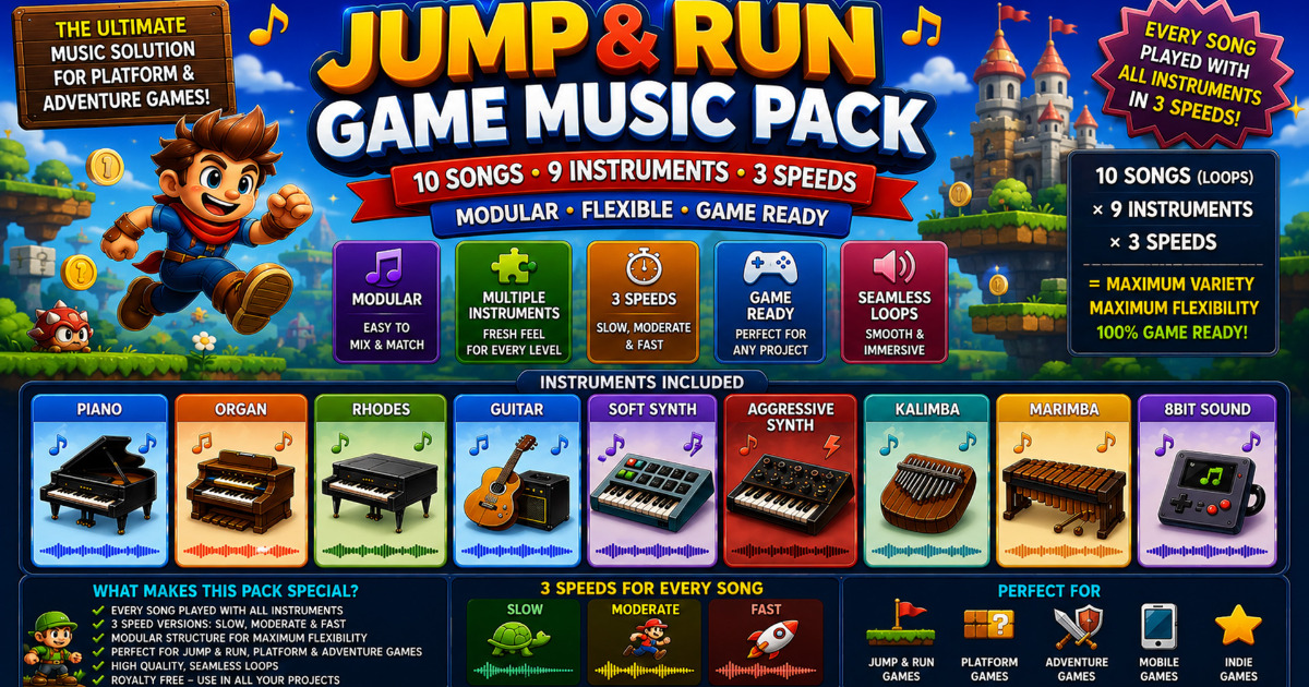 Jump And Run - Game Music Pack | Audio Music | Unity Asset Store