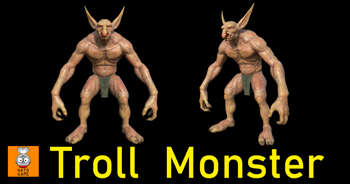 Monster: Troll | 3D Creatures | Unity Asset Store