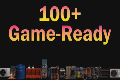 100+ realistic MEGA props pack