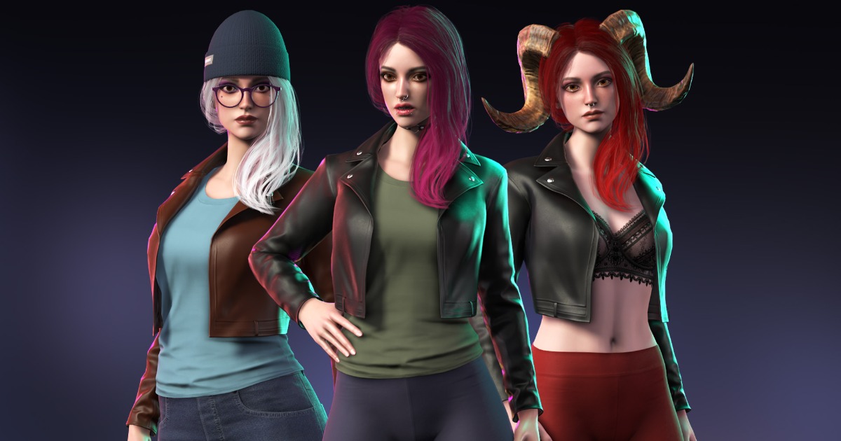 Streetwear Girl 3 (15) - Street Wear Girls Pack | Characters | Unity ...