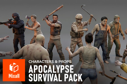 Apocalypse Survival Pack - Characters & Props