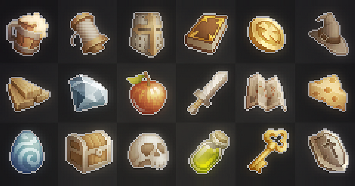 Pixel Art Icon Pack - RPG | 2D Icons | Unity Asset Store