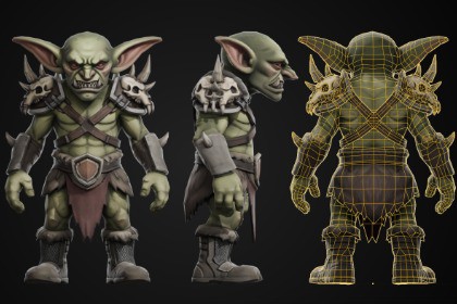 Stylized Goblin Character - Berserker