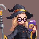 2D Pixel Character - Wizard
