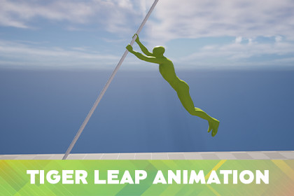Parkour Tiger Leap Animation