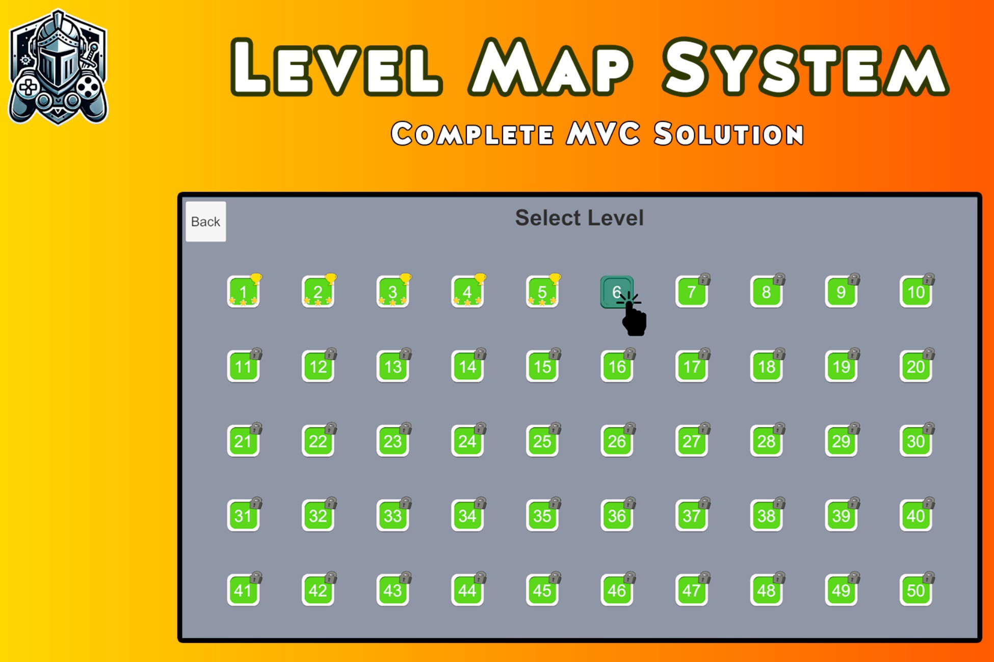 Level Map System - Complete MVC Solution | GUI Tools | Unity Asset Store