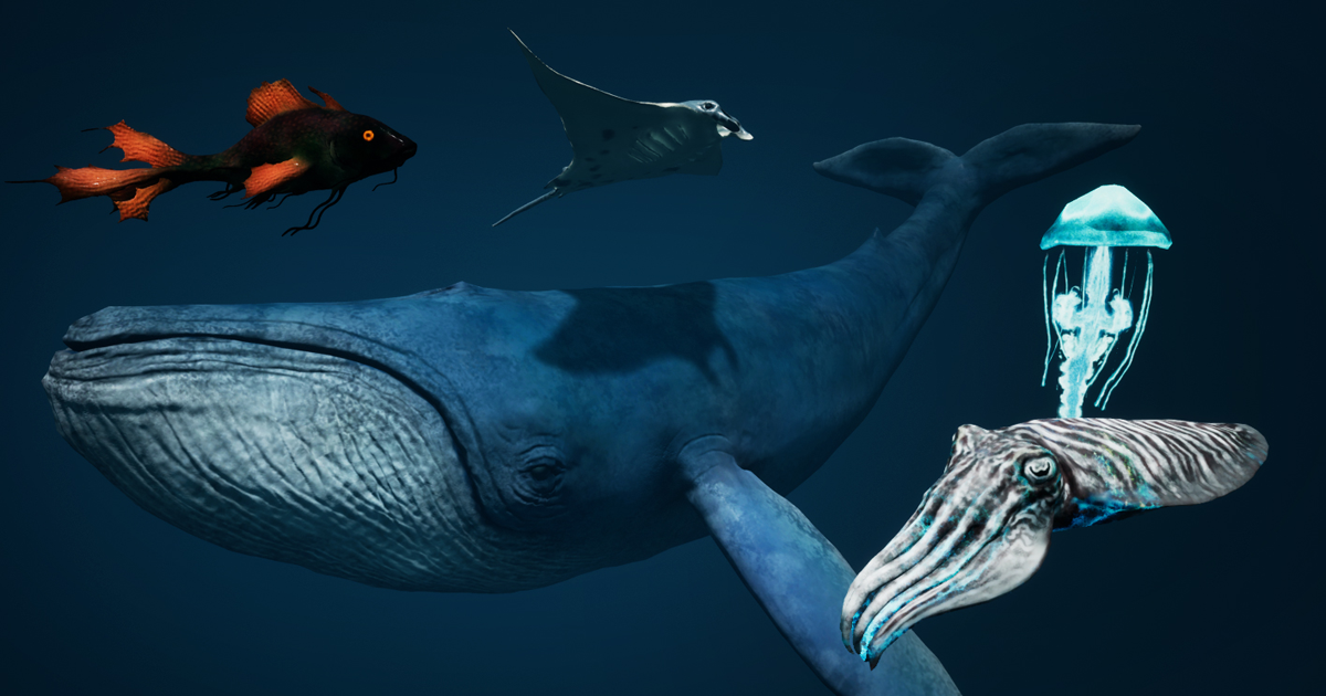 Sea Creature Pack | 3D 캐릭터 | Unity Asset Store