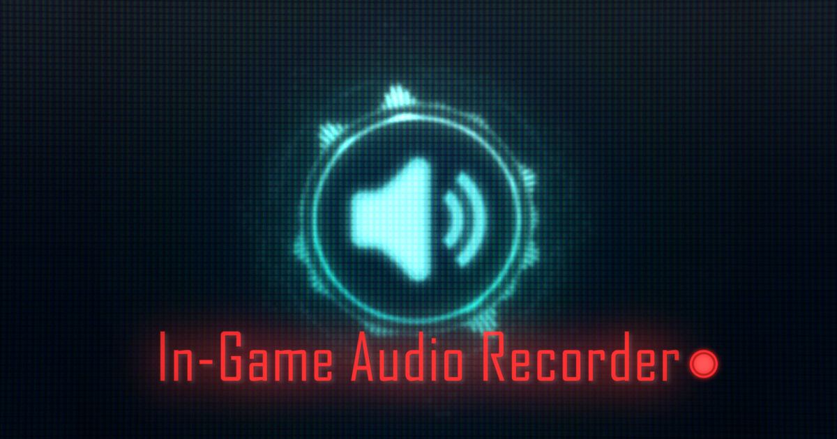 InGame Audio Recorder Audio Unity Asset Store