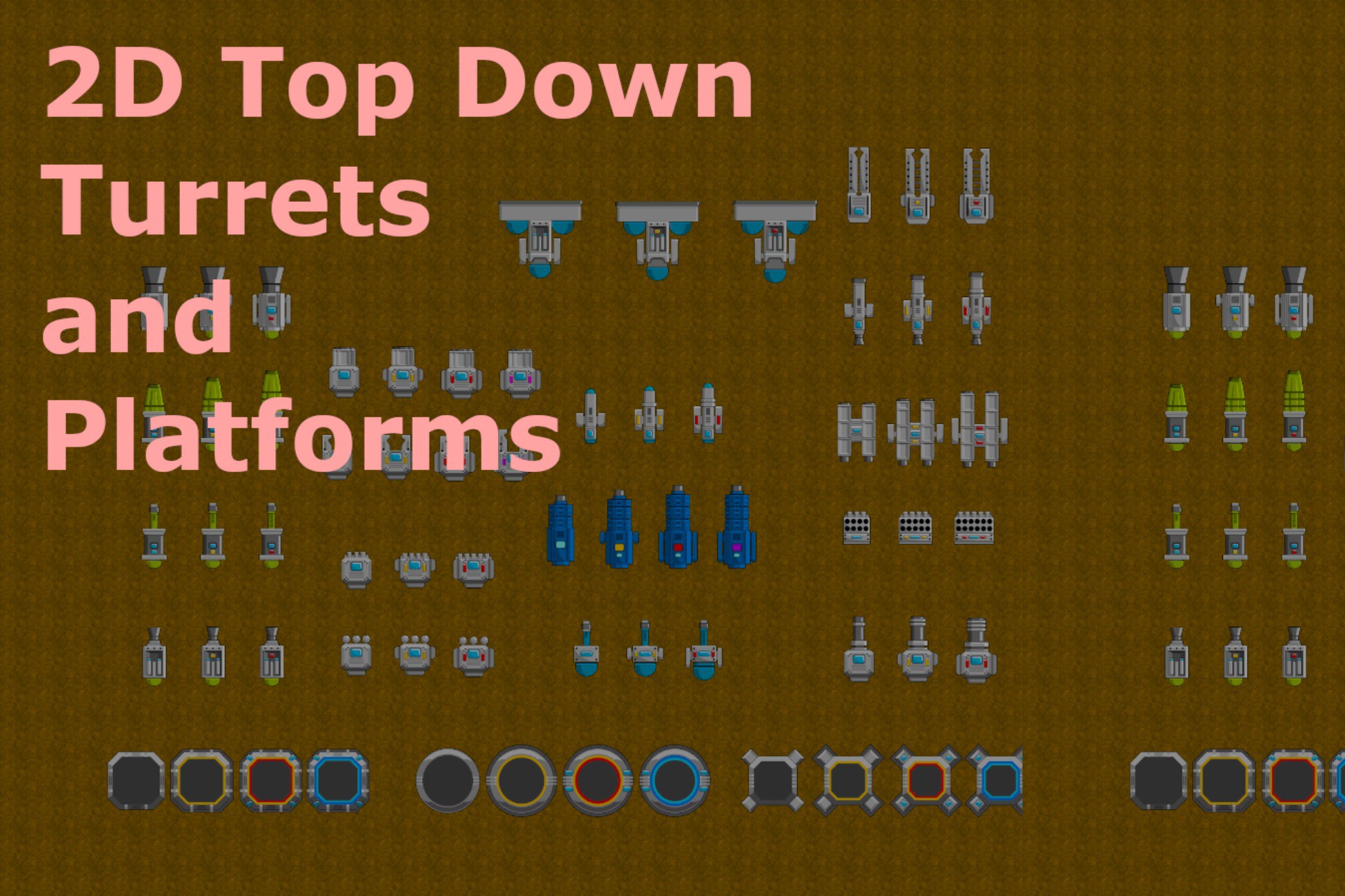 2D Top Down Turrets With Platforms | 2D | Unity Asset Store