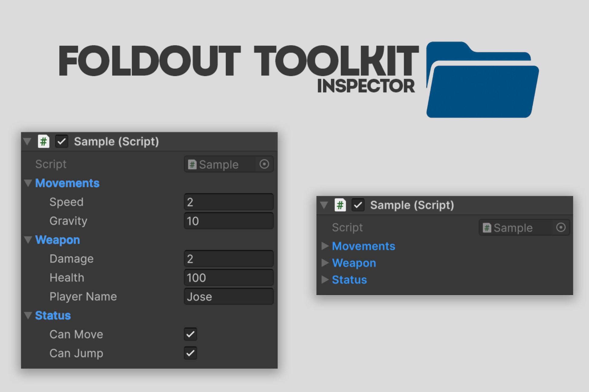 Unity Assets Inspector Foldout Inspector Toolkit | GUI Tools | Unity Asset Store