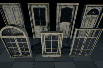 Haunted Doors & Windows Pack - Vol. 1