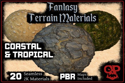 Fantasy Terrain Materials | Coastal & Tropical