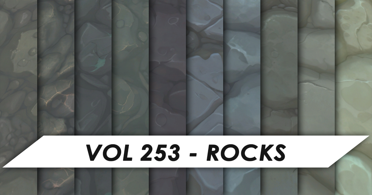 Stylized Textures - Vol 253 - Rocks | 2D Textures & Materials | Unity ...