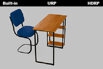 Modern Study Desk with Cushioned Office Chair
