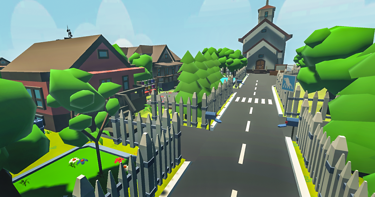 Low Poly Modern Suburbs | 3D Urban | Unity Asset Store