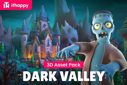 Location Dark Valley - Low Poly 3D Models Pack