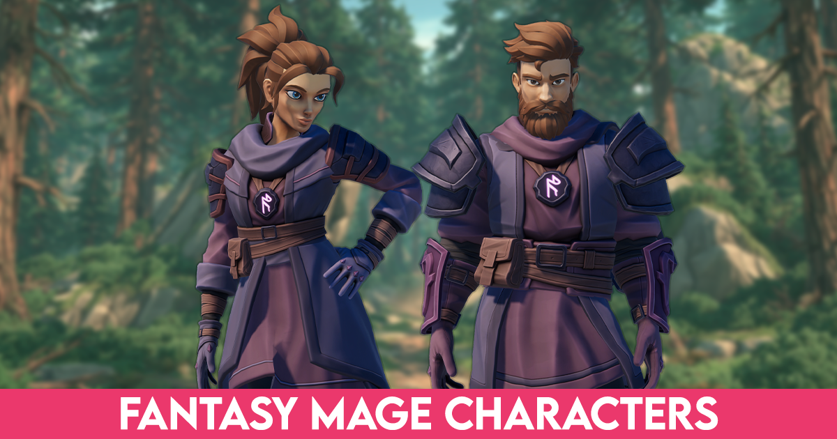 Stylized Mage Characters | Characters | Unity Asset Store