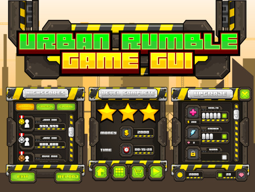 Icons2020 Rumble Urban Rumble - Game GUI | 2D Icons | Unity Asset Store