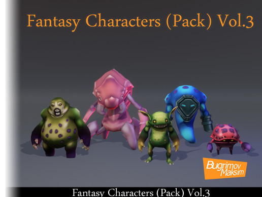 Unity Creatures Fantasy Characters (Pack) Vol.3 | 3D Creatures | Unity Asset Store