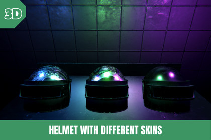 3D Professional Helmet With Different Skins