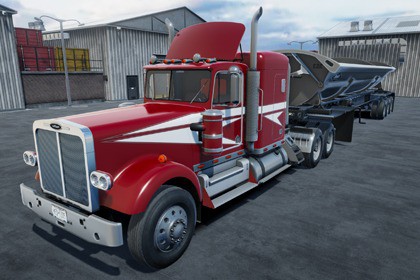 80s Semitruck Side Dump