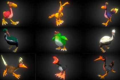 Pack - Elemental Land Birds