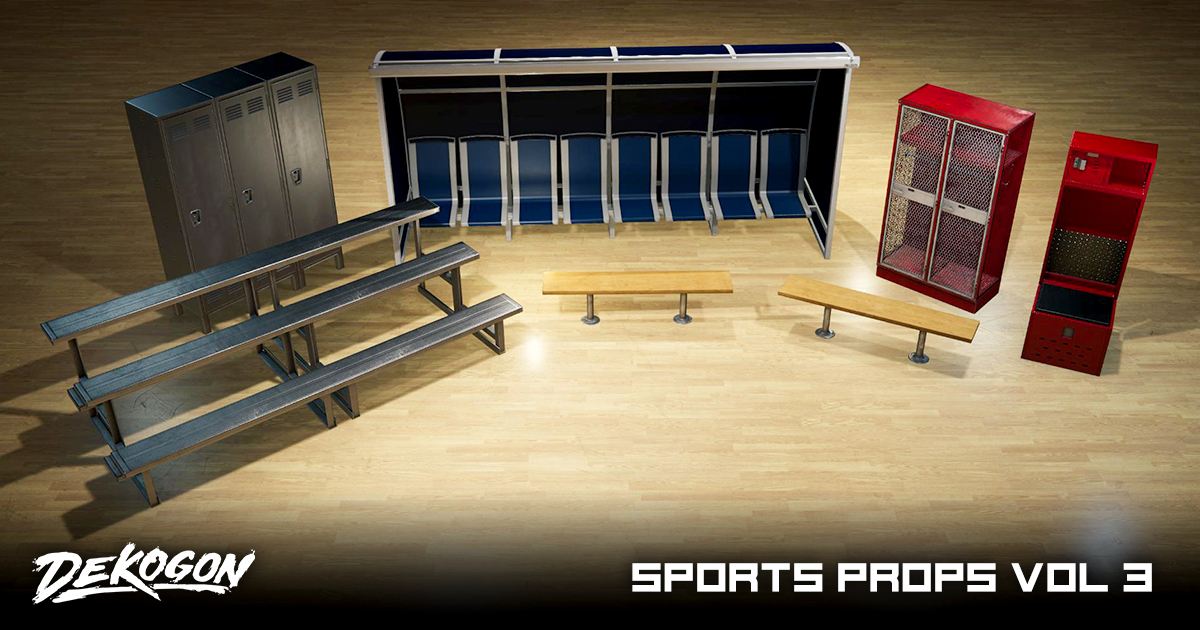 Sports and Gym Equipment VOL.3 | 3D Props | Unity Asset Store