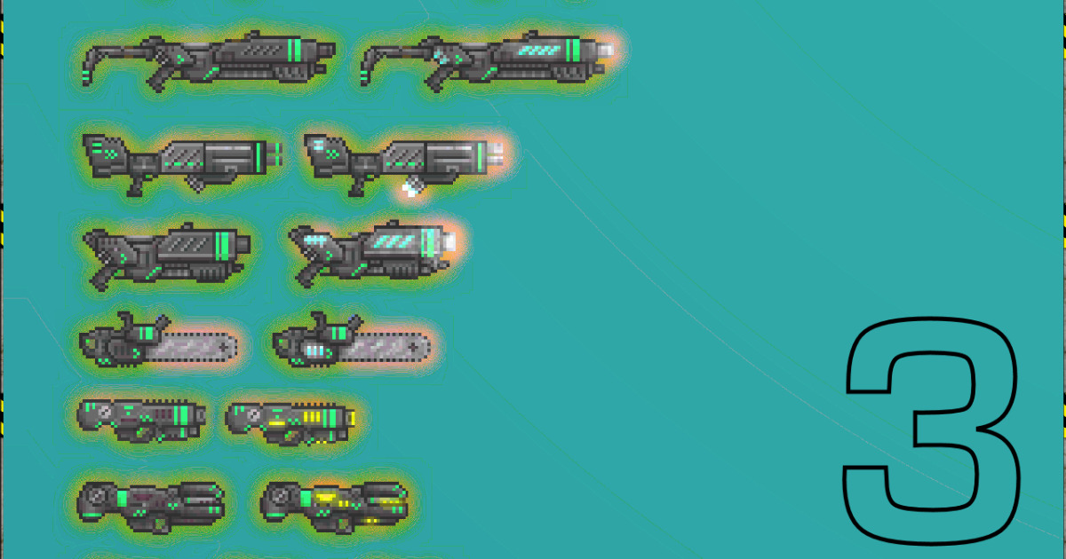 RC Art - Big Weaponry | 2D | Unity Asset Store