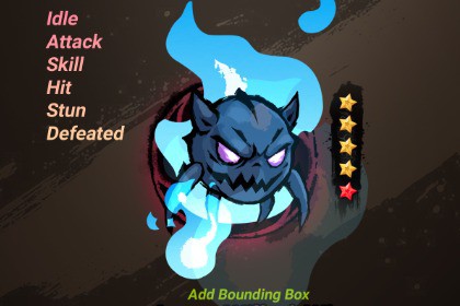 Azure Will-o’-Wisp_Spine Animation(Free Character)