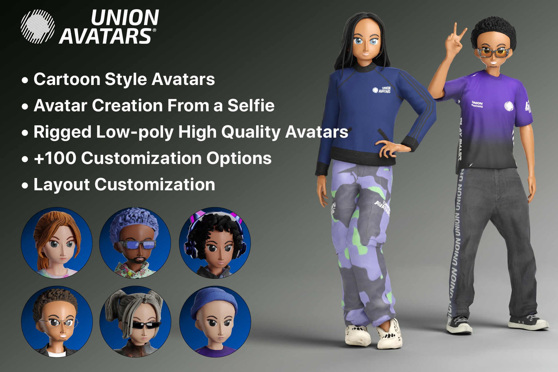Unity Cartoon Work Cartoon Avatars SDK | Generative AI | Unity Asset Store