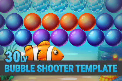 MK Bubble Shooter Kit • Underwater Pop Game Template