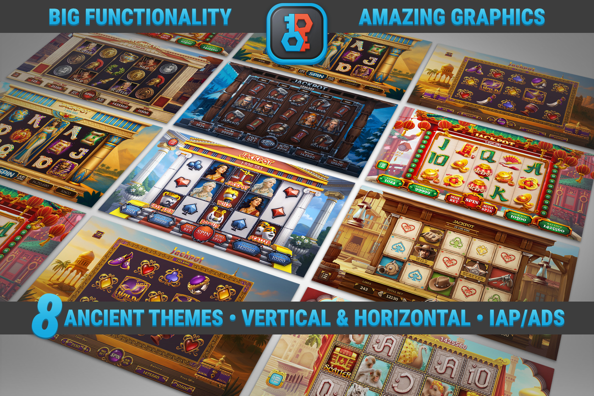 MK Slot Bundle • Ancient Civilizations Casino Template